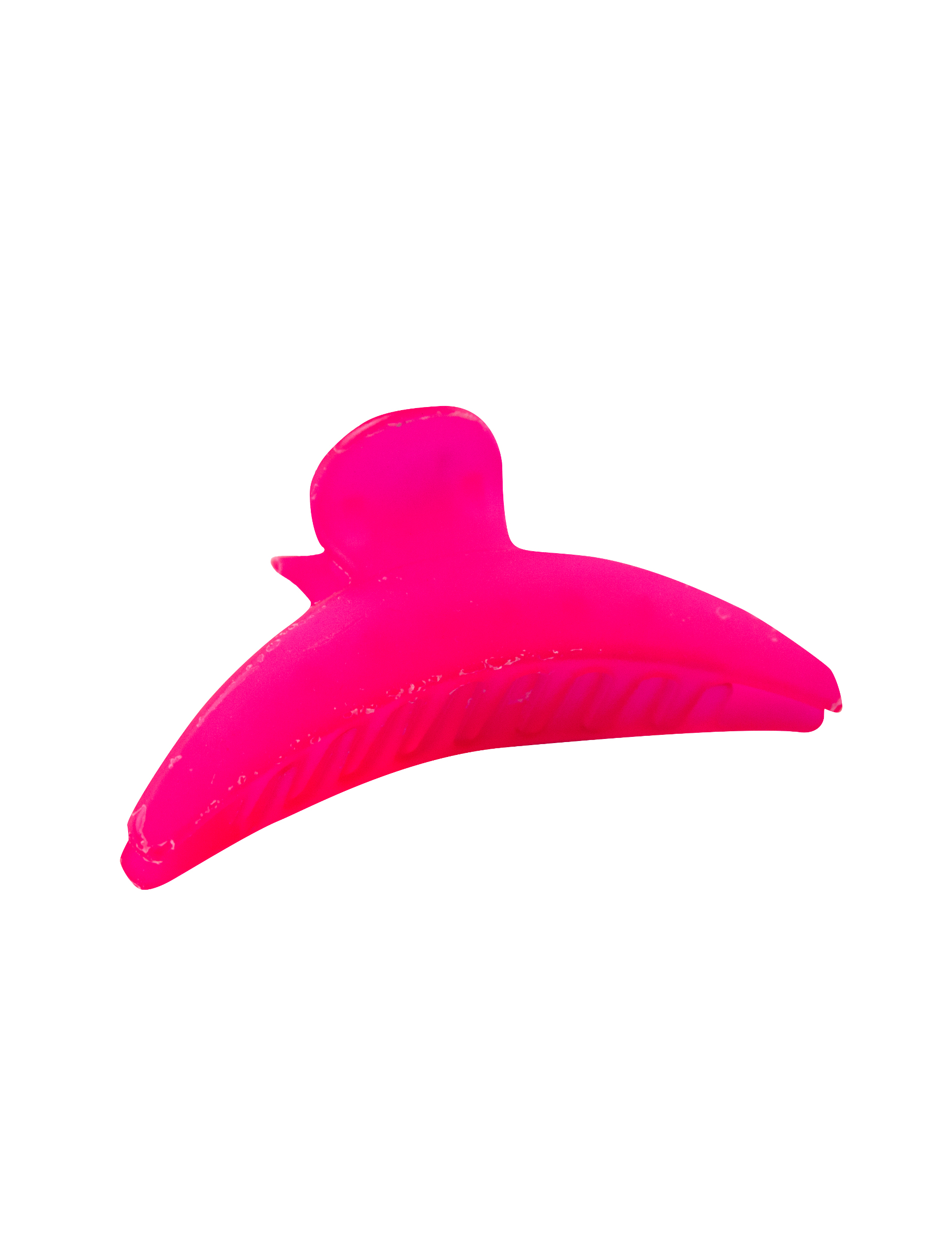 Pince à cheveux rose fluo