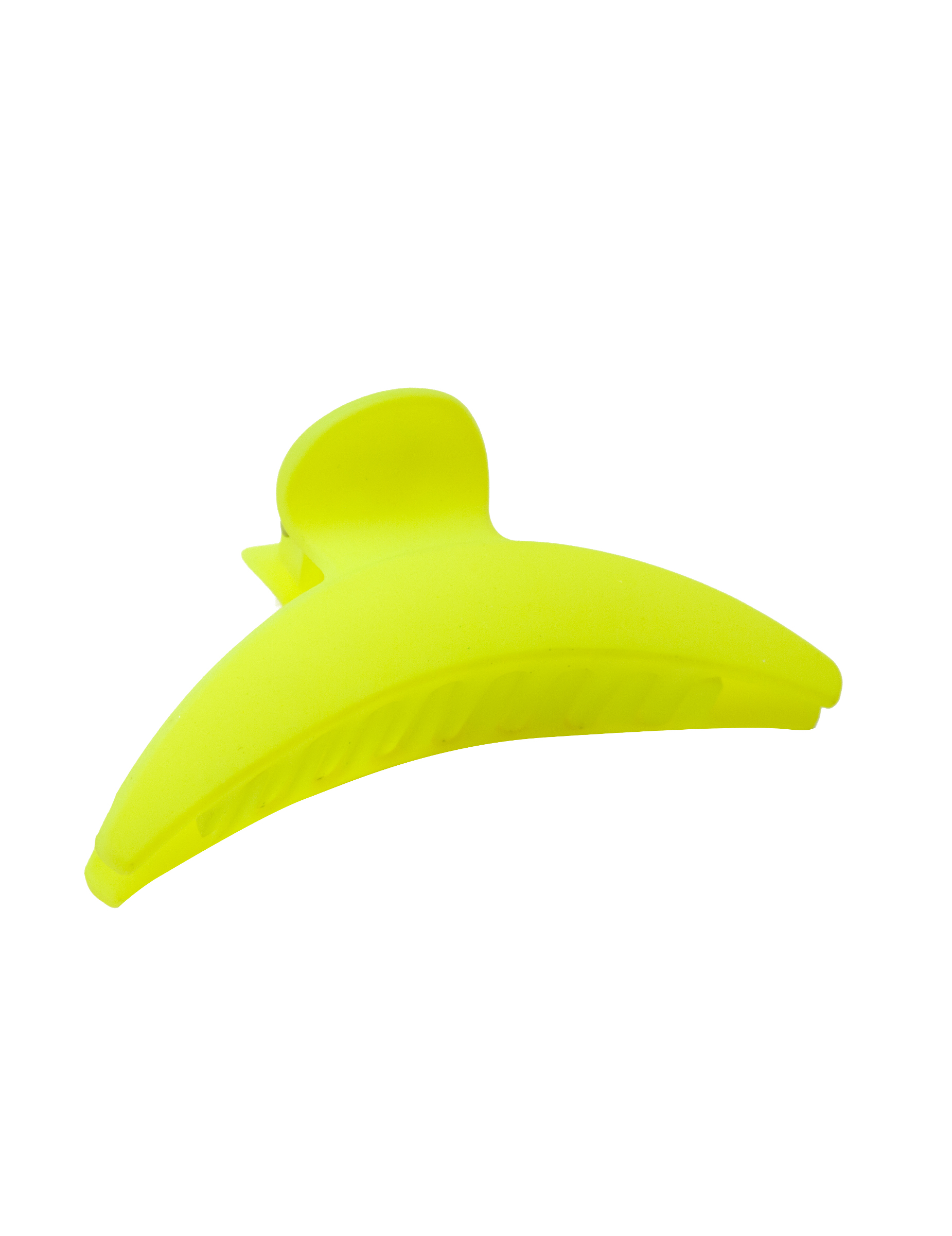 Pince à cheveux jaune fluo