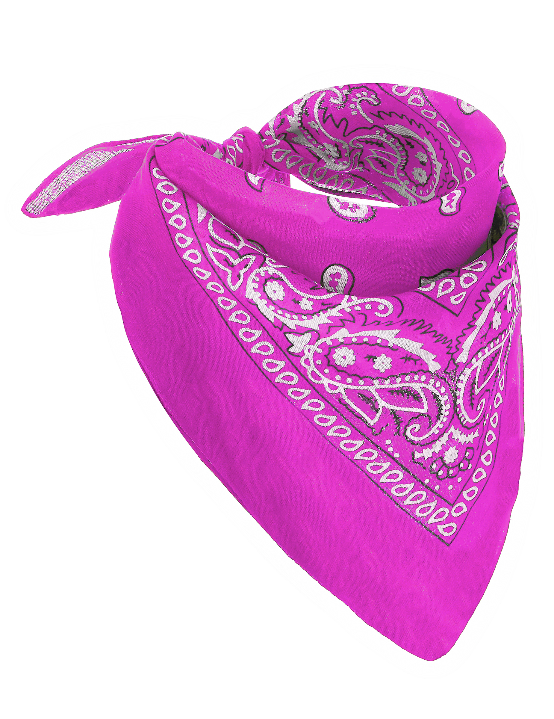 Bandana rose fluo adulte