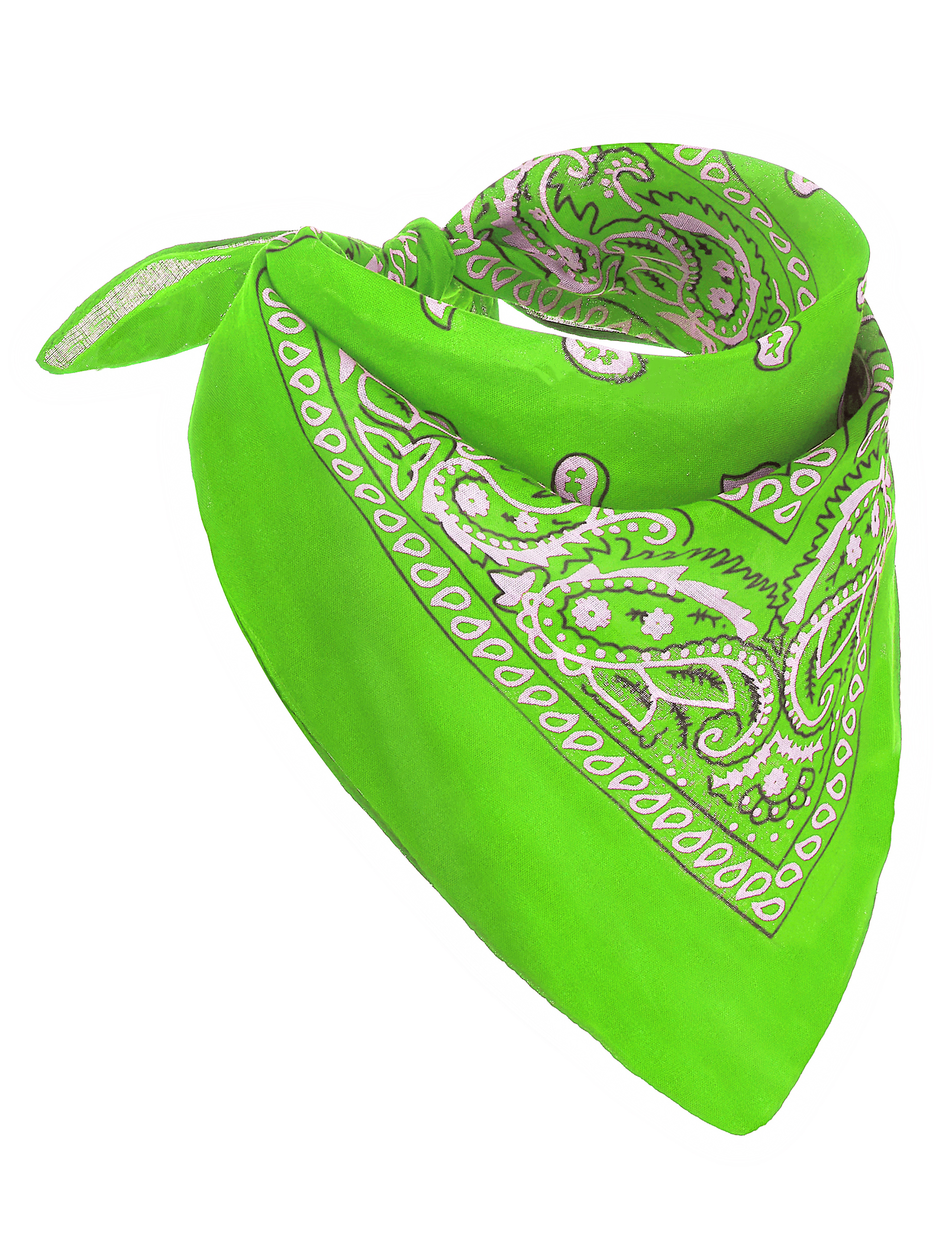 Bandana vert fluo adulte