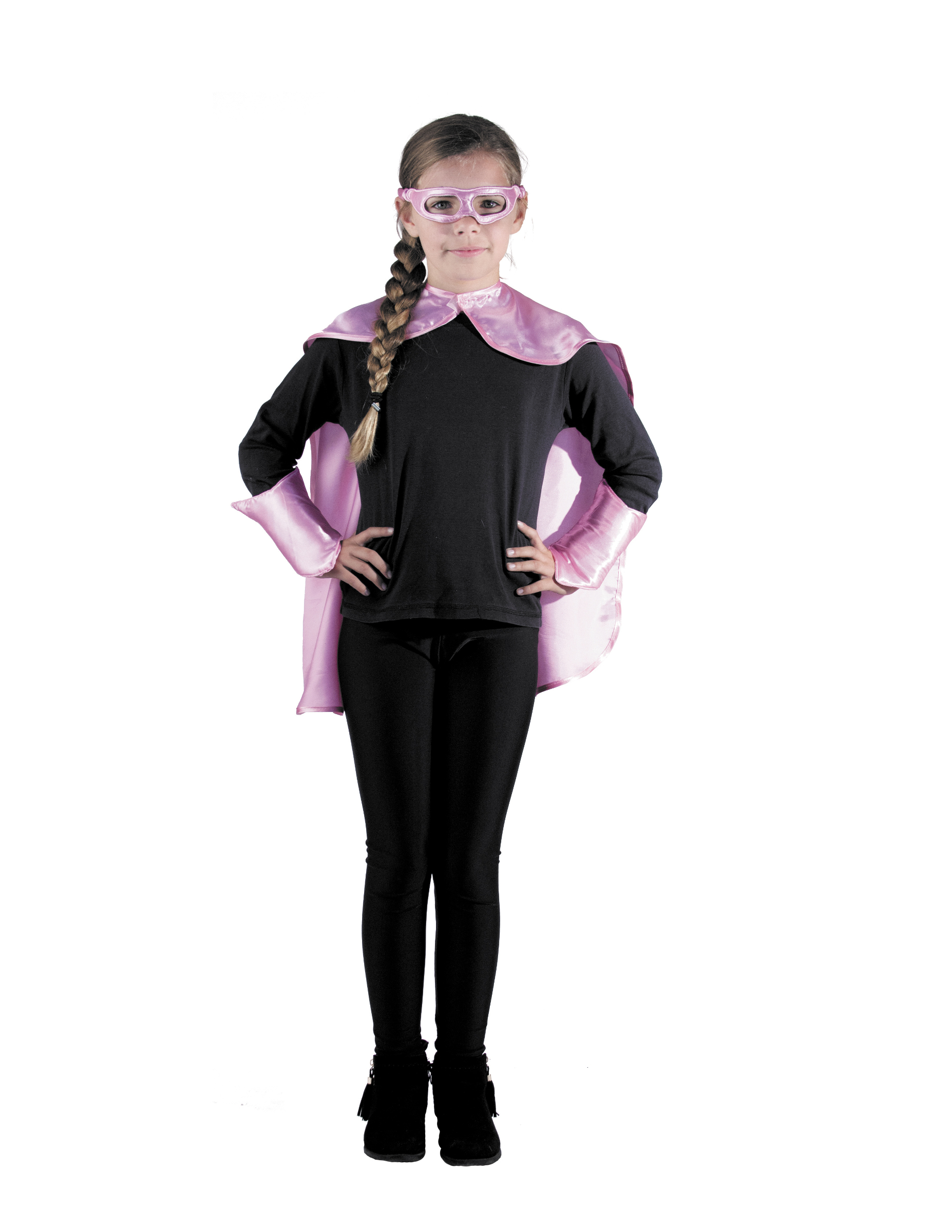 Kit super héros rose enfant