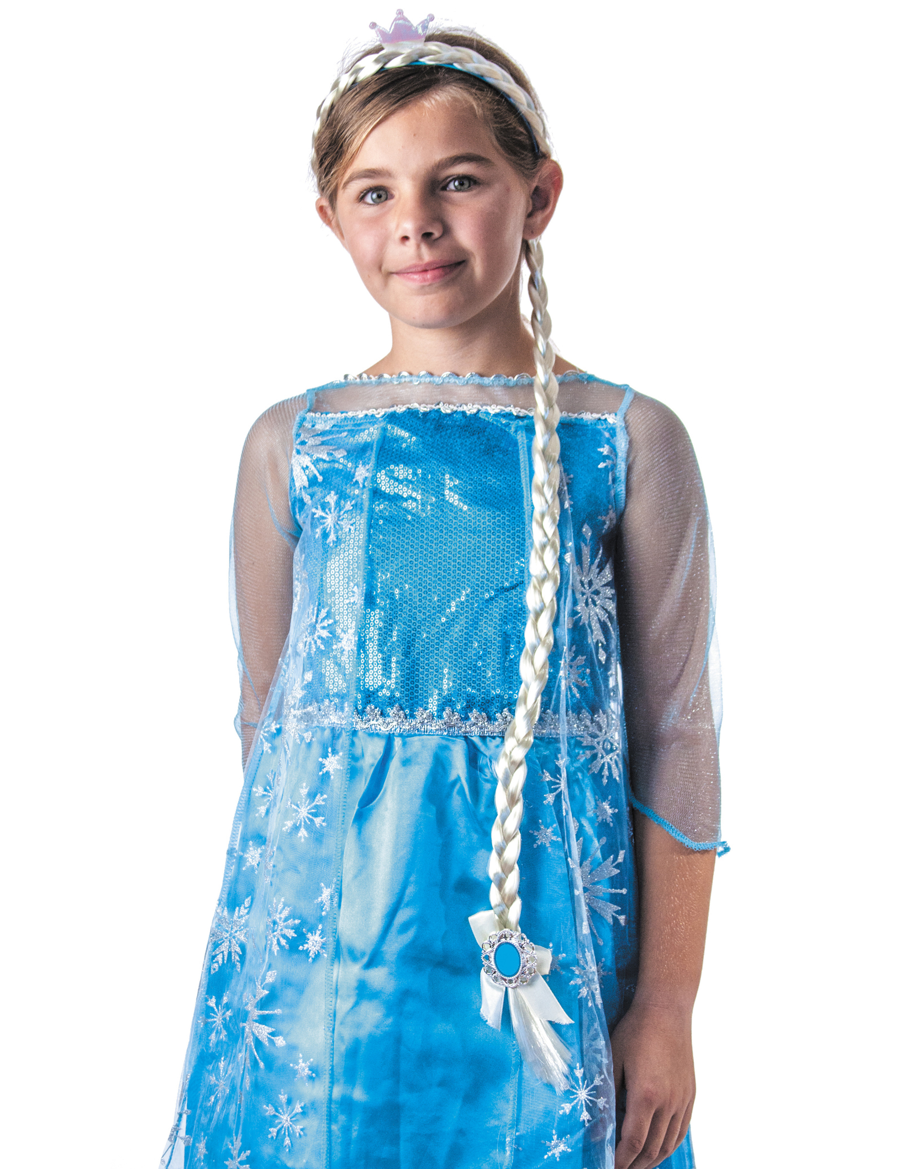 Serre-tête tresse princesse des glaces enfant