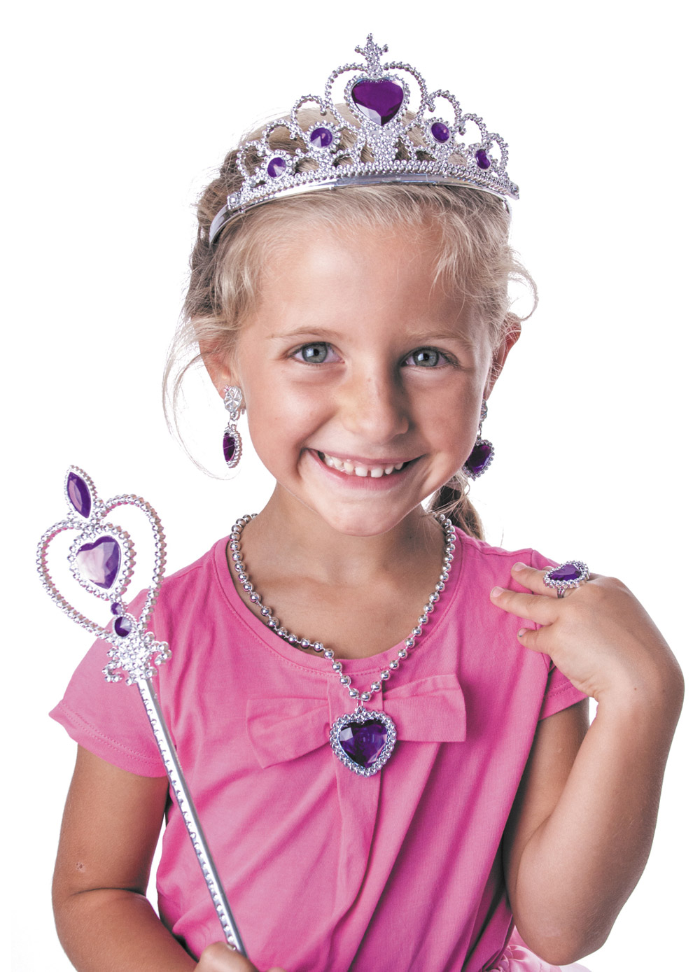 Kit accessoires princesse violette fille