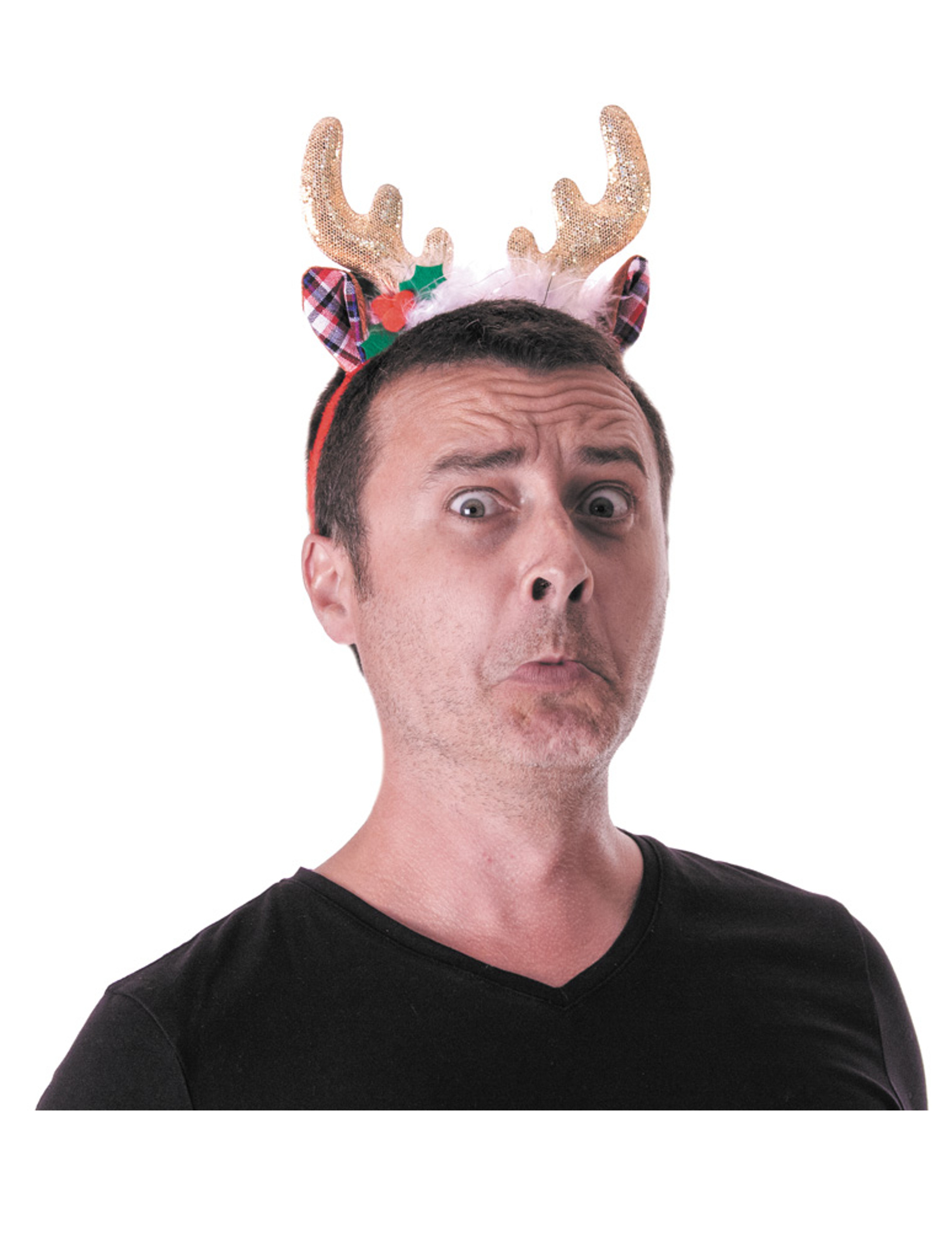 Serre-tête renne glamour adulte Noël