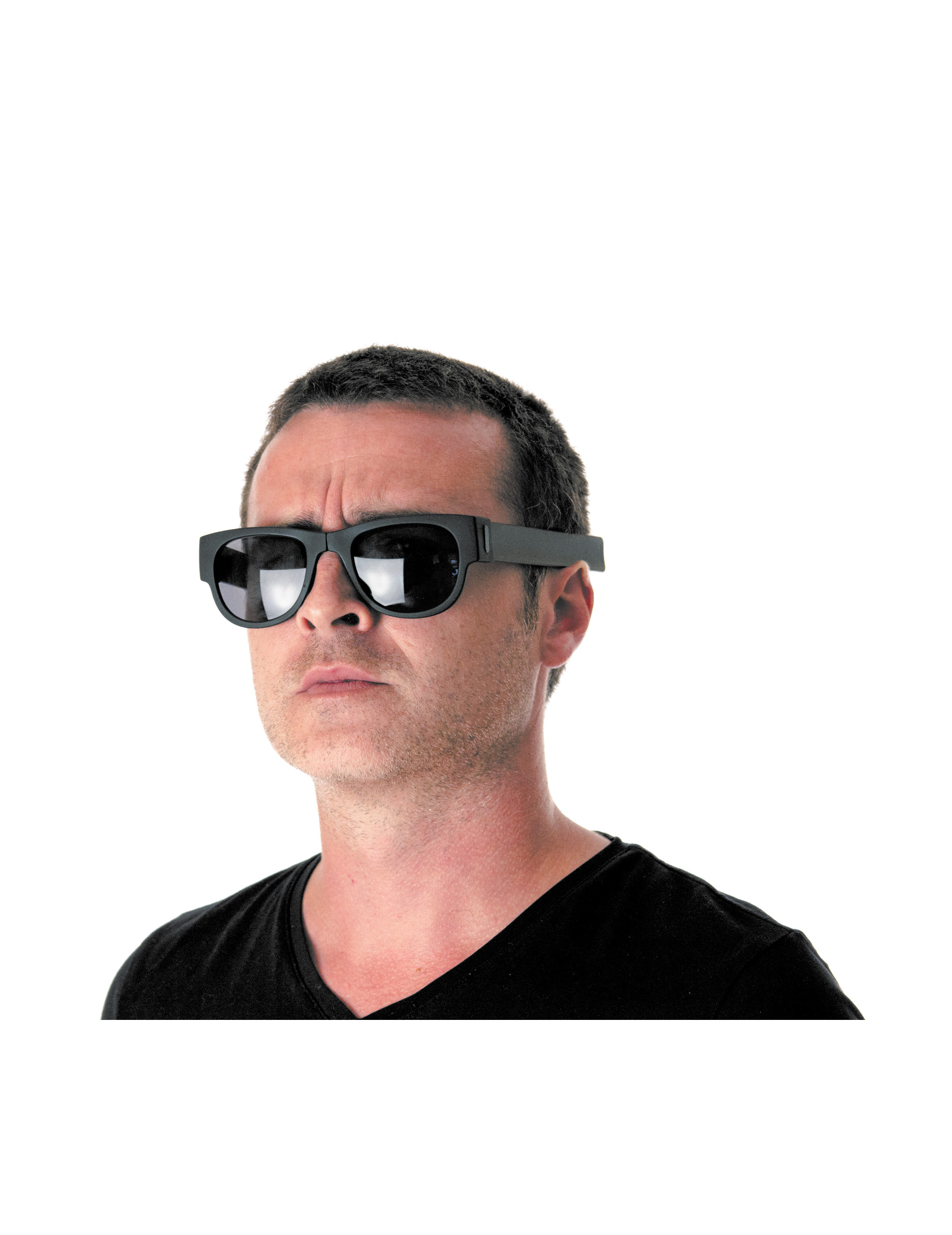 Lunettes slap noires adulte