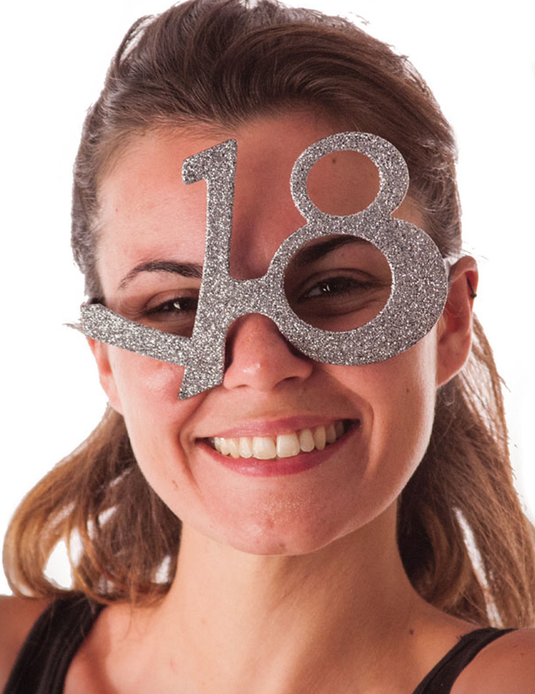 Lunettes âge à paillettes 18 ans