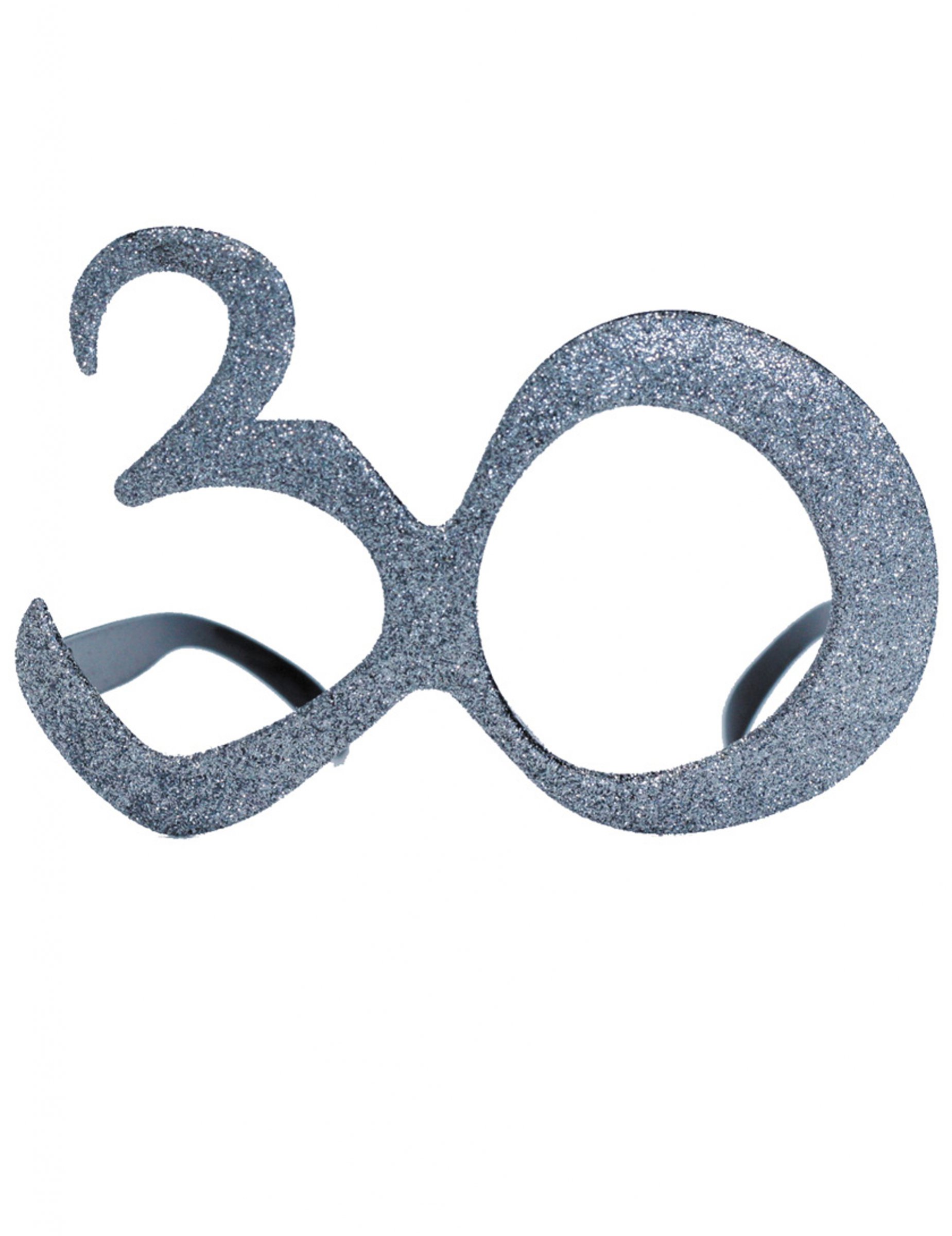Lunettes âge à paillettes 30 ans