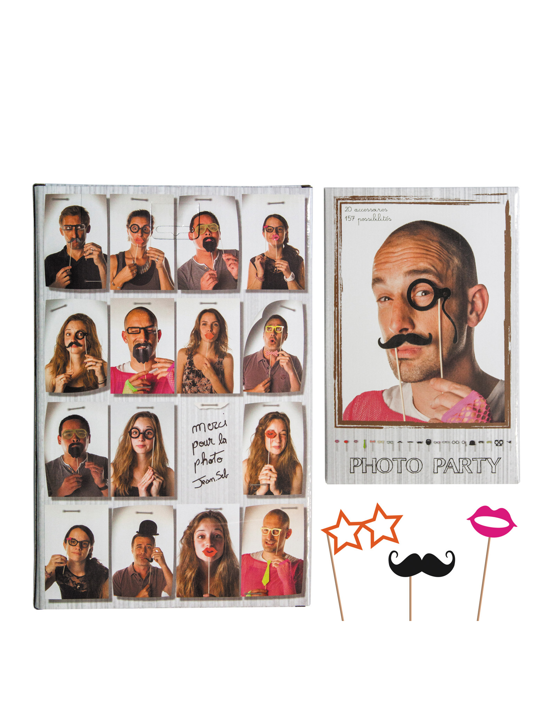 Kit photobooth party 20 pièces