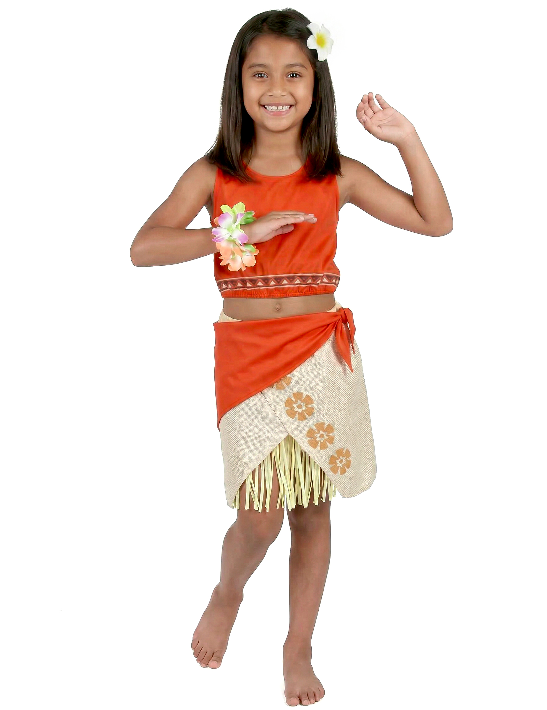 Déguisement Hawaï Corail Fille