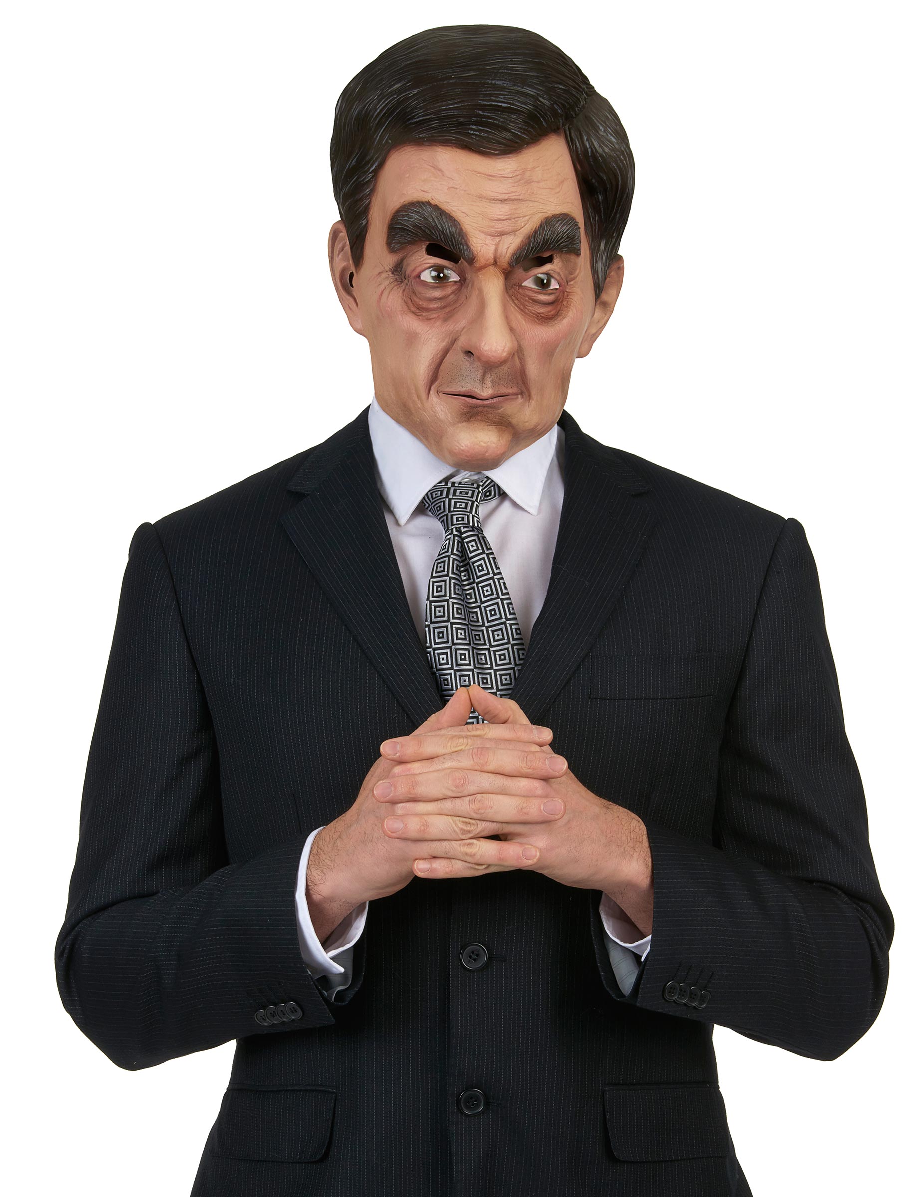 Masque humoristique en latex Fillon adulte