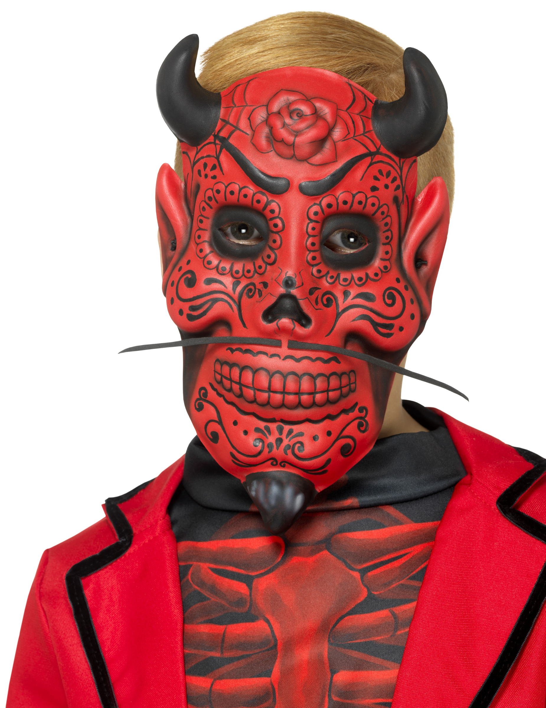 Masque gentleman démoniaque enfant Dia de los muertos