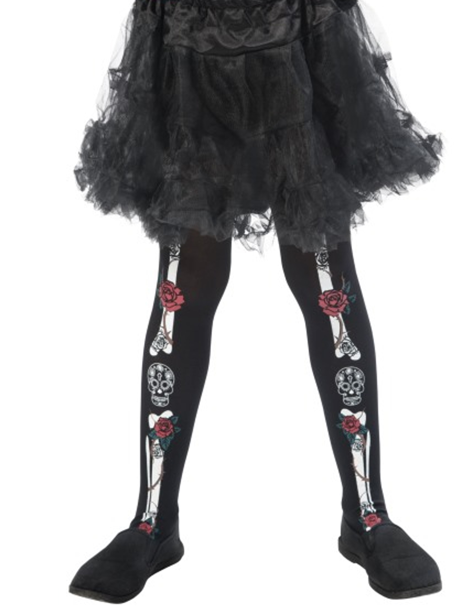 Collants squelette enfant Dia de los muertos