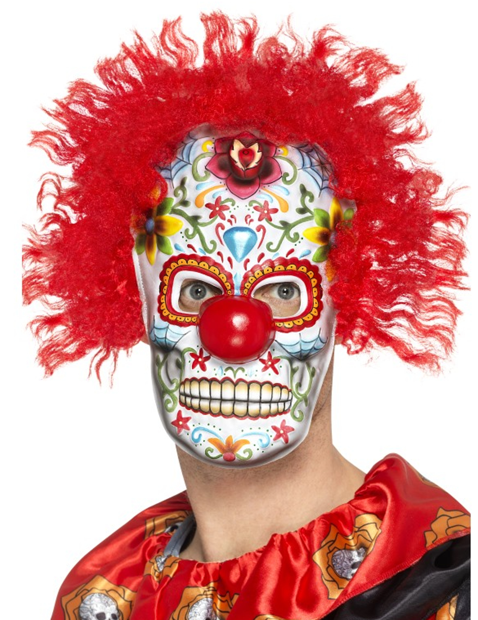 Masque clown adulte Dia de los muertos