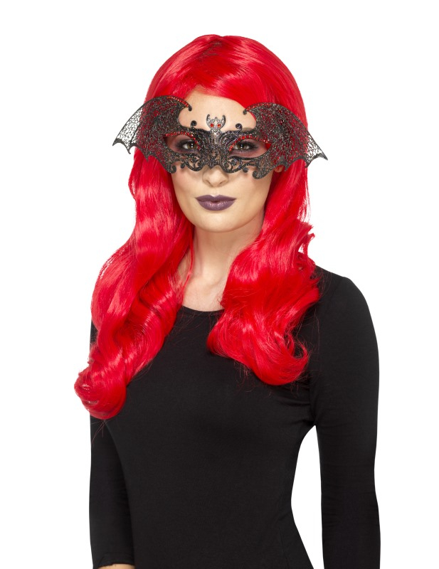 Loup bal masqué chauve-souris femme Halloween