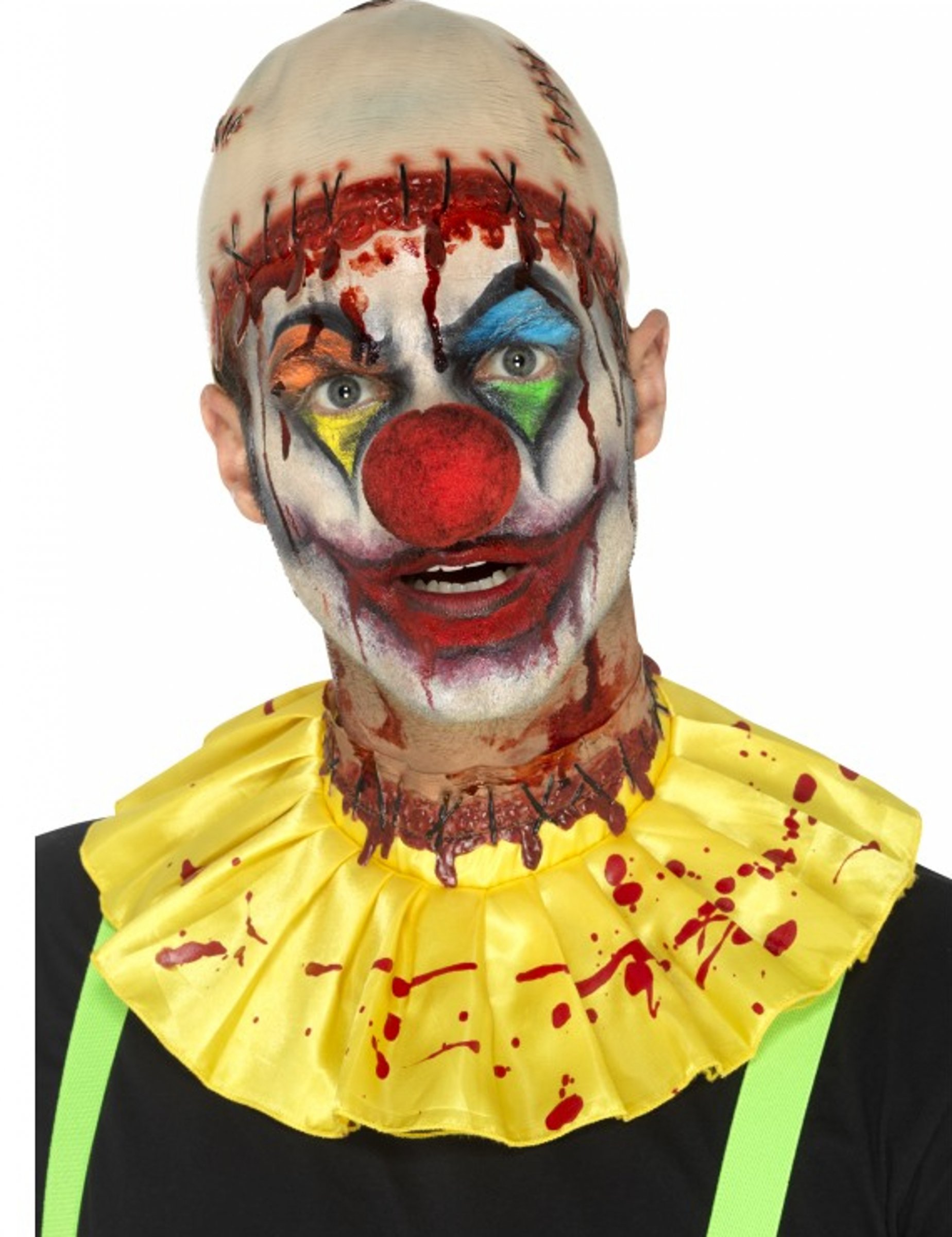 Kit clown effrayant latex adulte Halloween