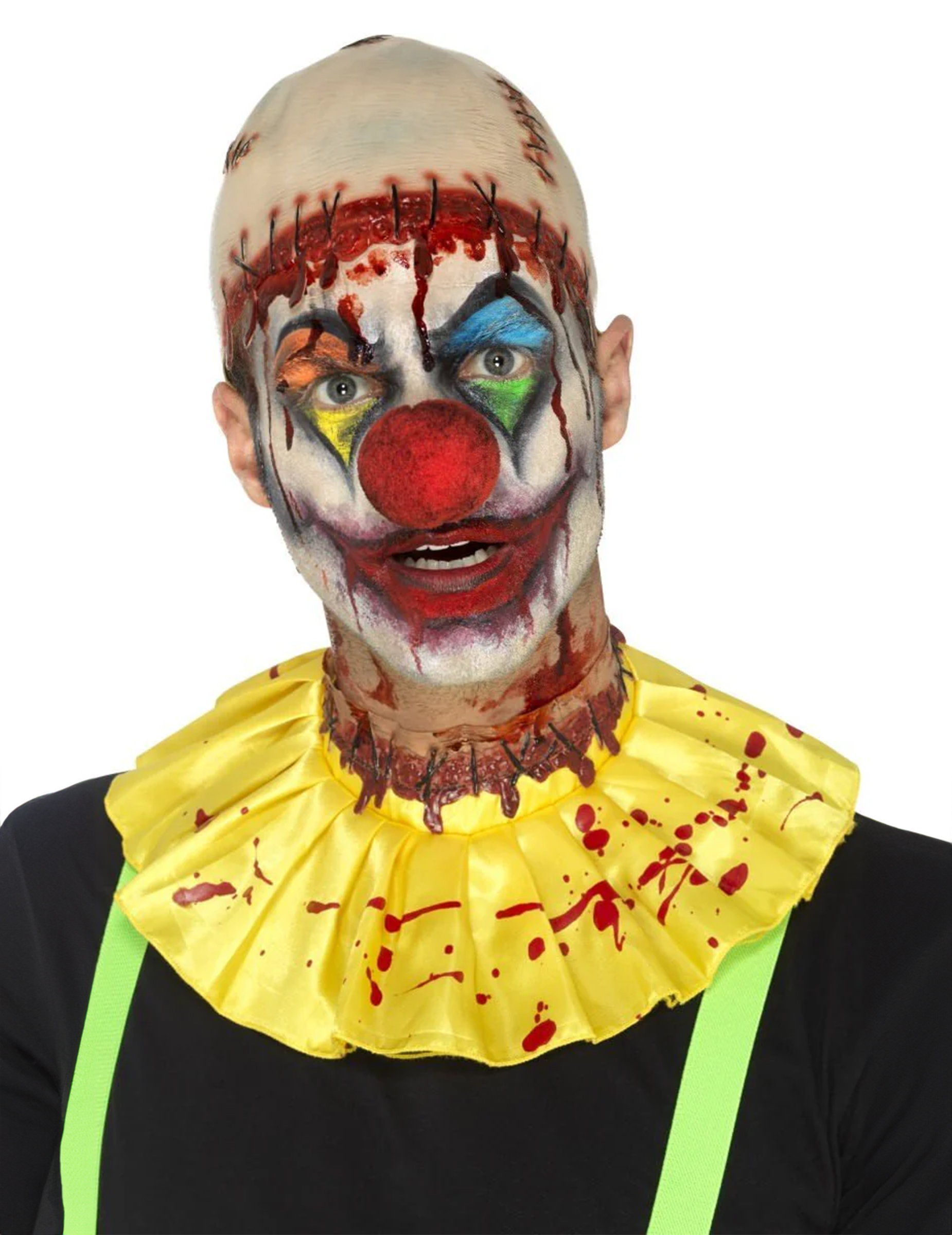 Kit clown effrayant latex adulte Halloween