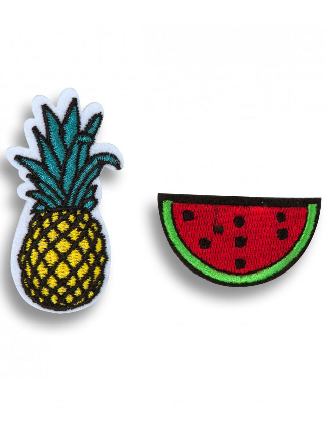 2 Broches ananas et pastèque