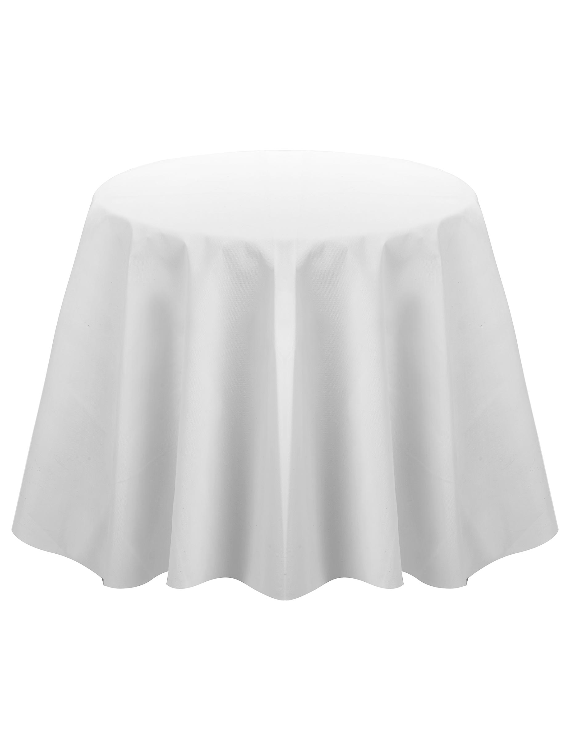 Nappe ronde en intissé blanche 2.40 m