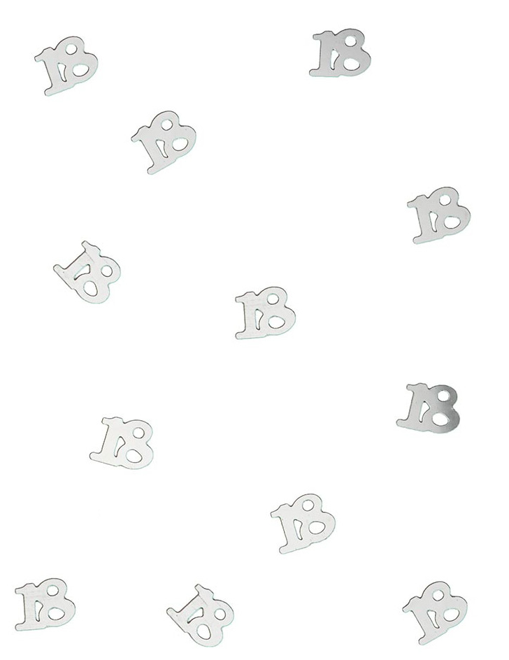 Confettis de table en bois 18 argentés 10 gr