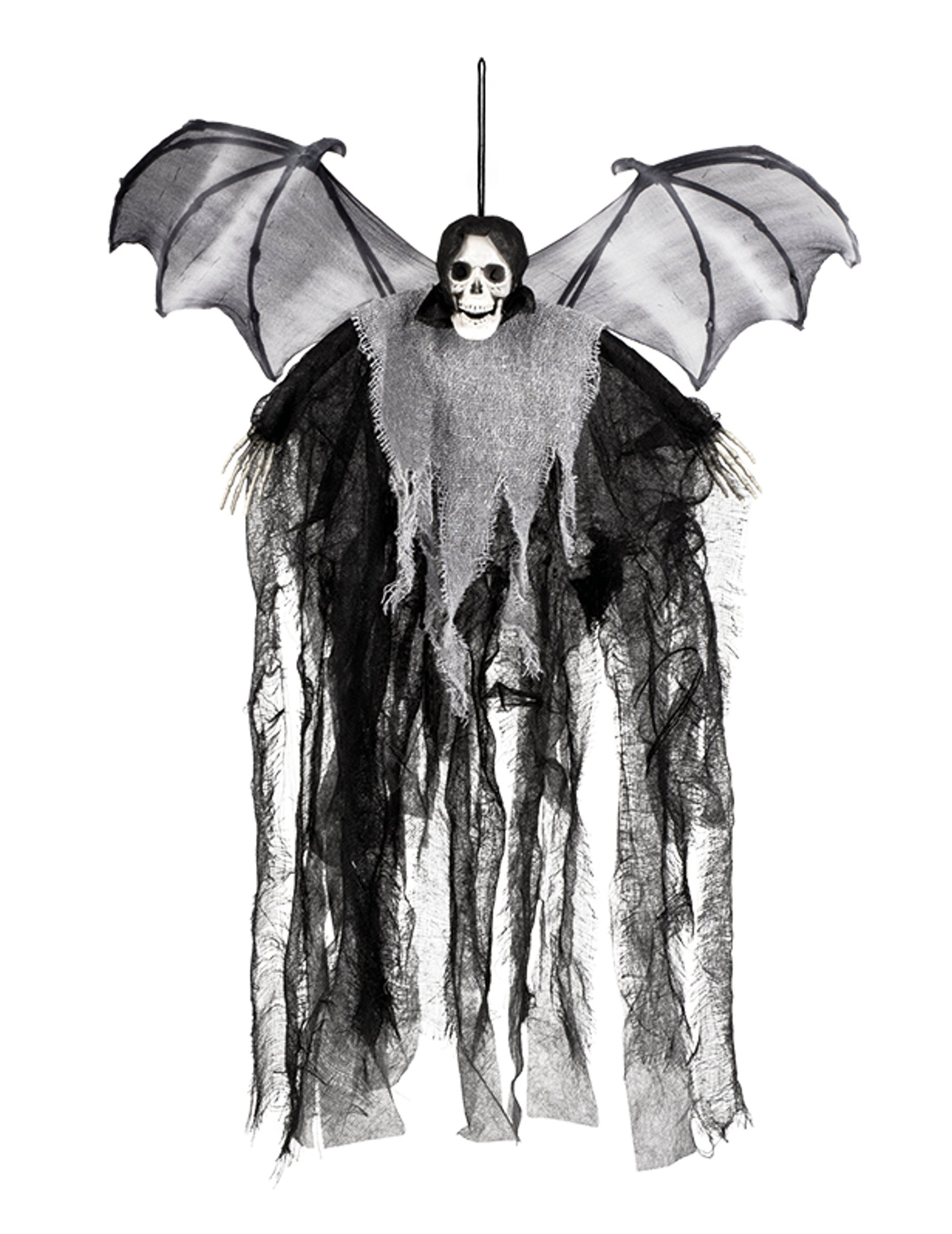 Décoration à suspendre faucheuse chauve-souris 60 cm Halloween