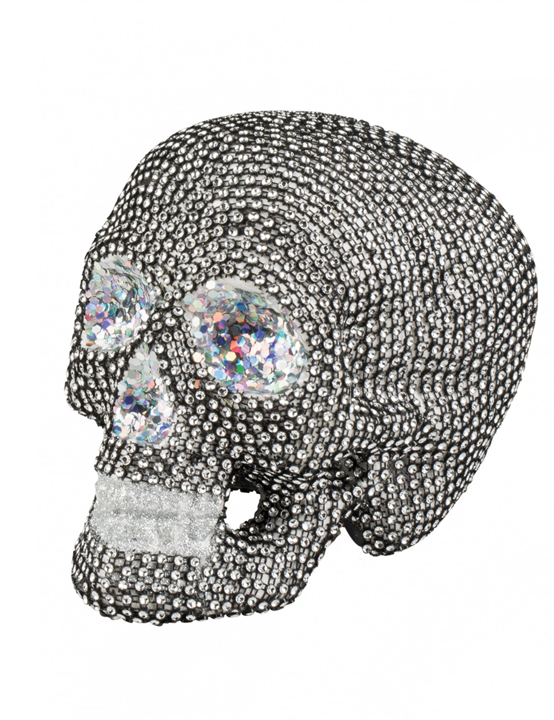 Décoration squelette à strass 19 X 15 cm Halloween