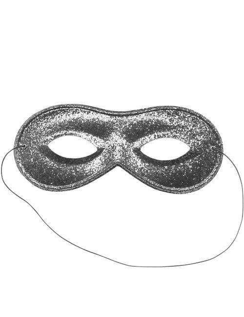 Masque vénitien argenté à paillettes adulte