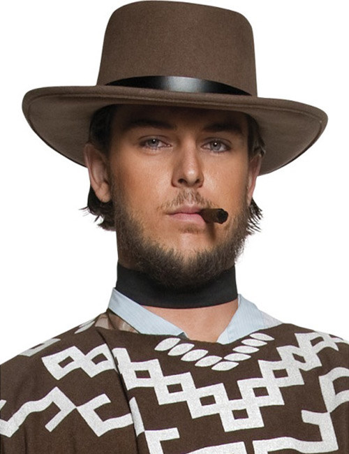 Chapeau shériff de l'ouest marron homme