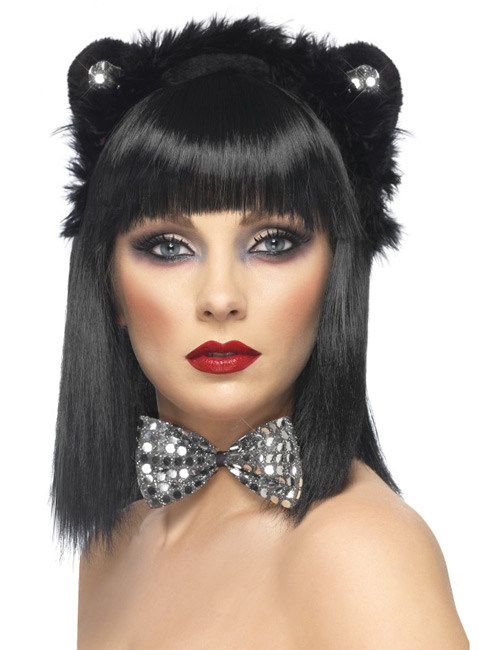 Kit chat noir et argent adulte