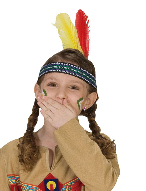 Bandeau indien avec plumes enfant