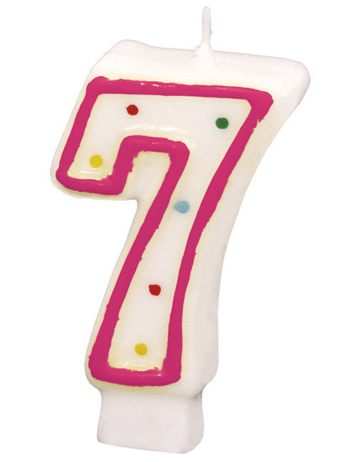 Bougie d'anniversaire 7