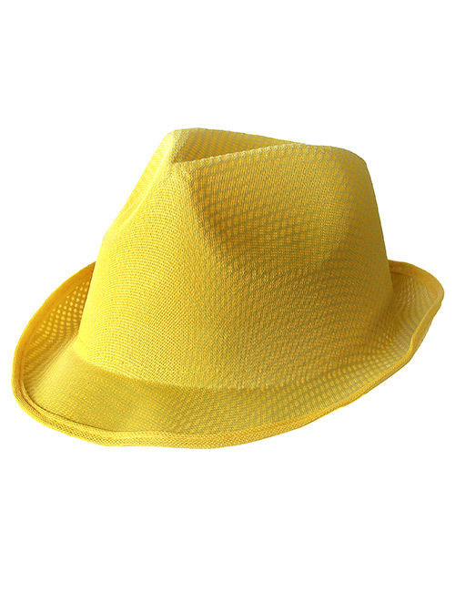 Chapeau borsalino jaune adulte