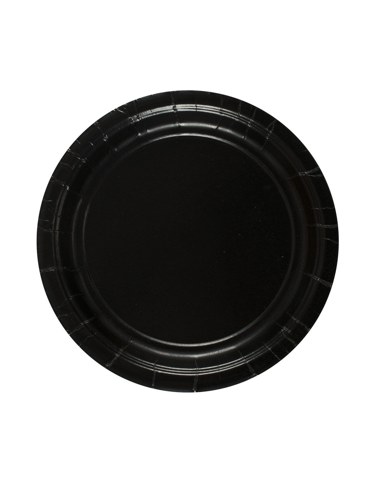 8 Assiettes noires en carton