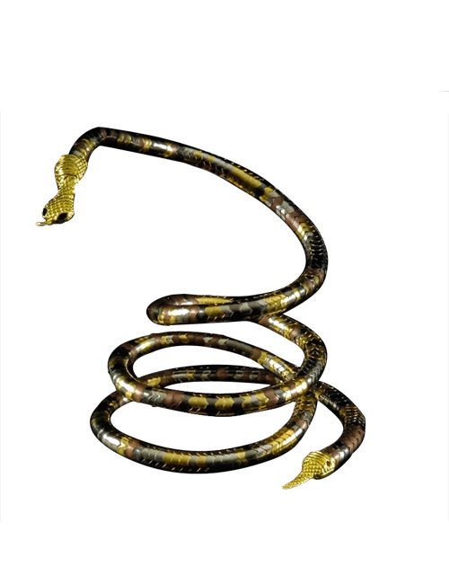 Collier serpent or adulte
