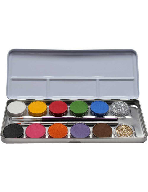 Palette de maquillage 12 couleurs et paillettes