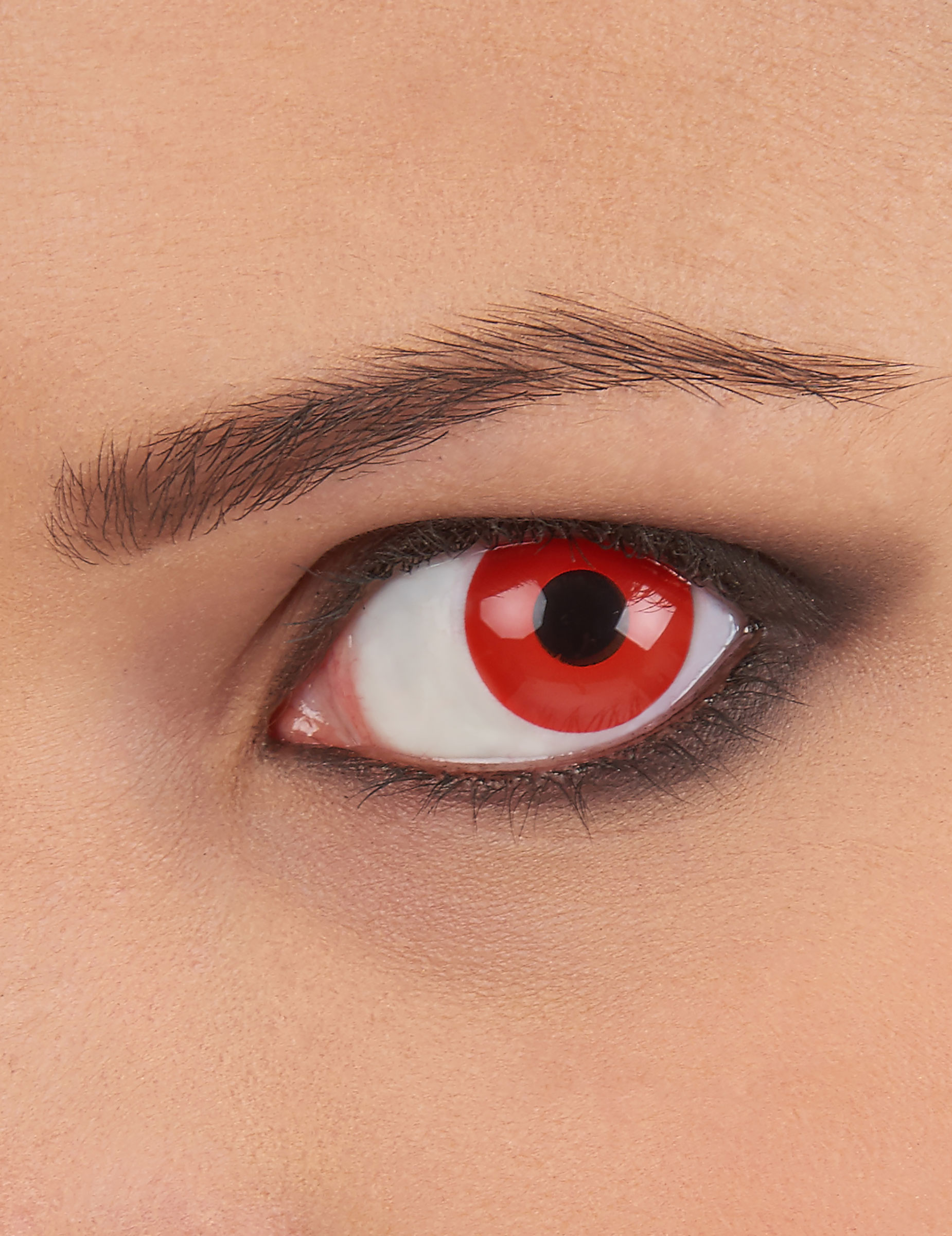 Lentilles fantaisie oeil rouge 1 an adulte