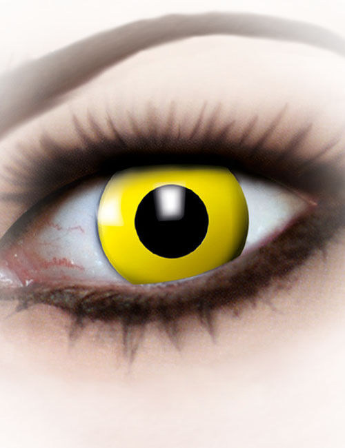 Lentilles fantaisie  il jaune adulte