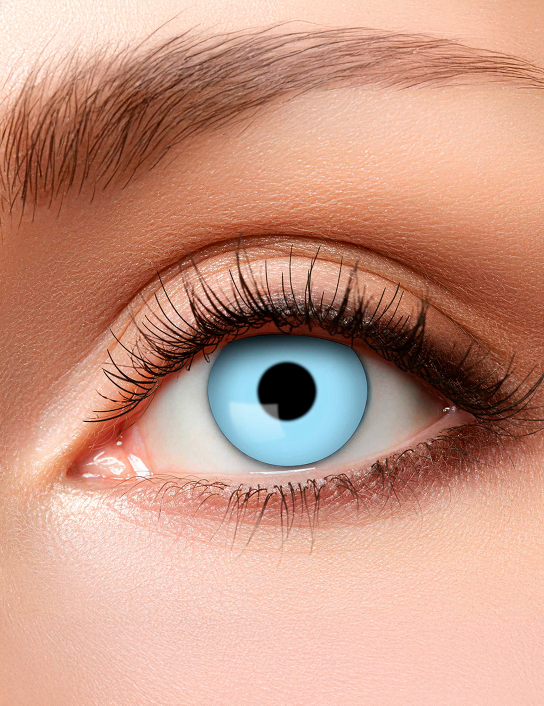 Lentilles fantaisie oeil bleu glacé adulte