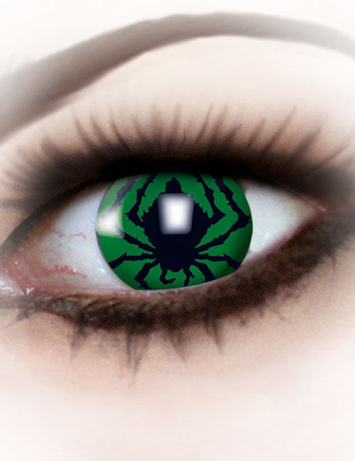 Lentilles fantaisie araignée adulte Halloween