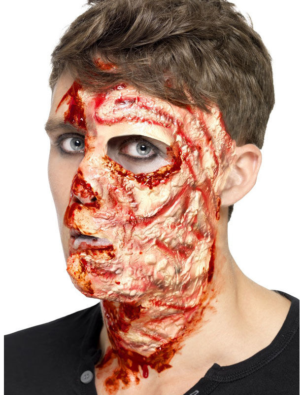 Cicatrice de brûlures latex Halloween