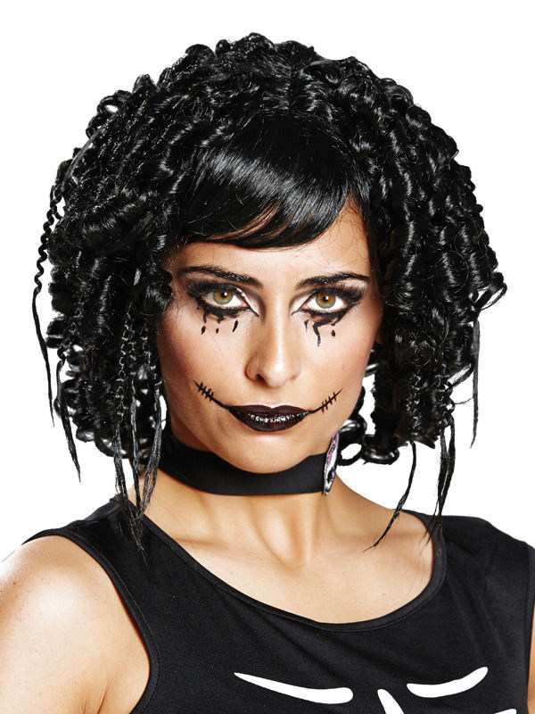 Perruque gothique noire femme
