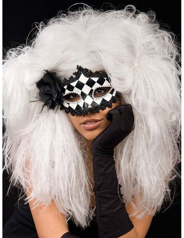 Perruque blanche baroque femme