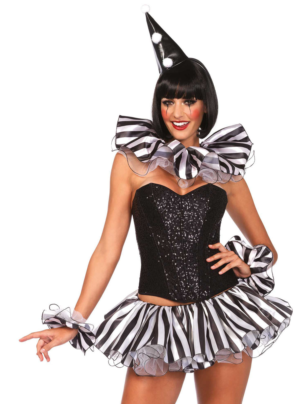Kit accessoire clown arlequin femme