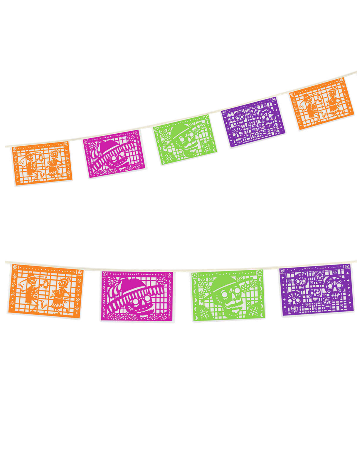 Guirlande Papel picado Dia de los muertos 360 x 20 cm
