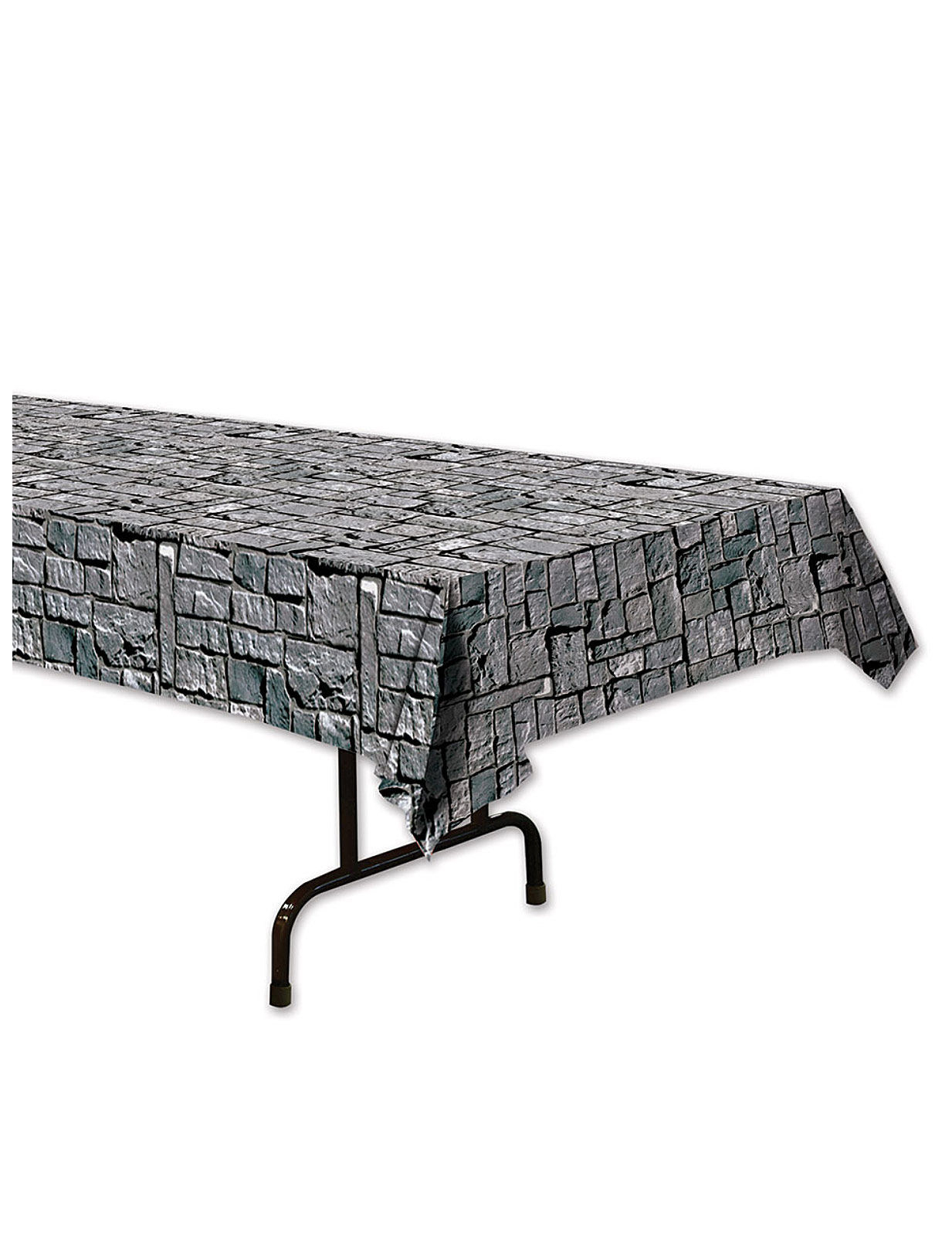 Nappe effet pierres grises 137 x 274 cm