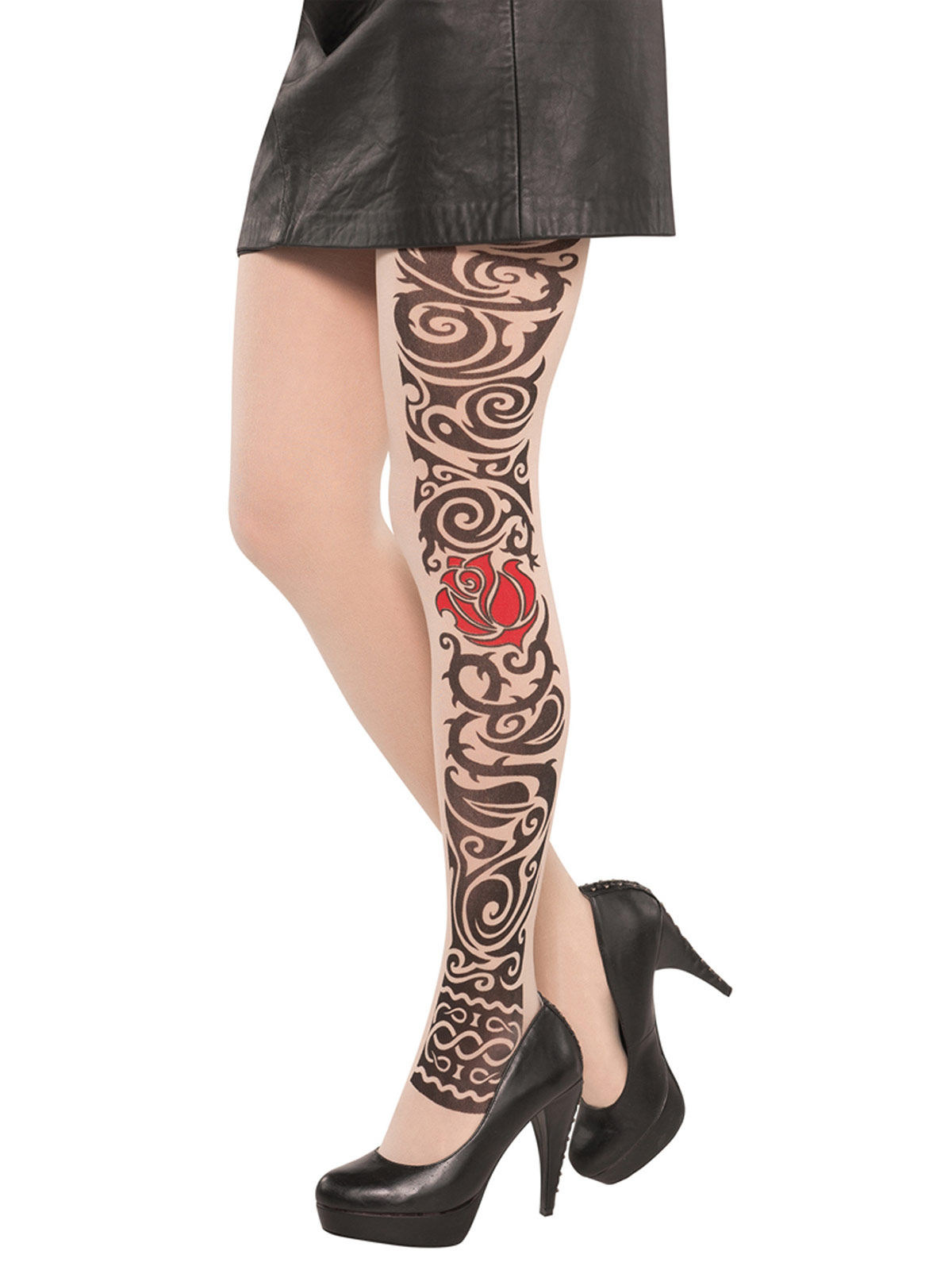 Collants Tattoo style gothique femme