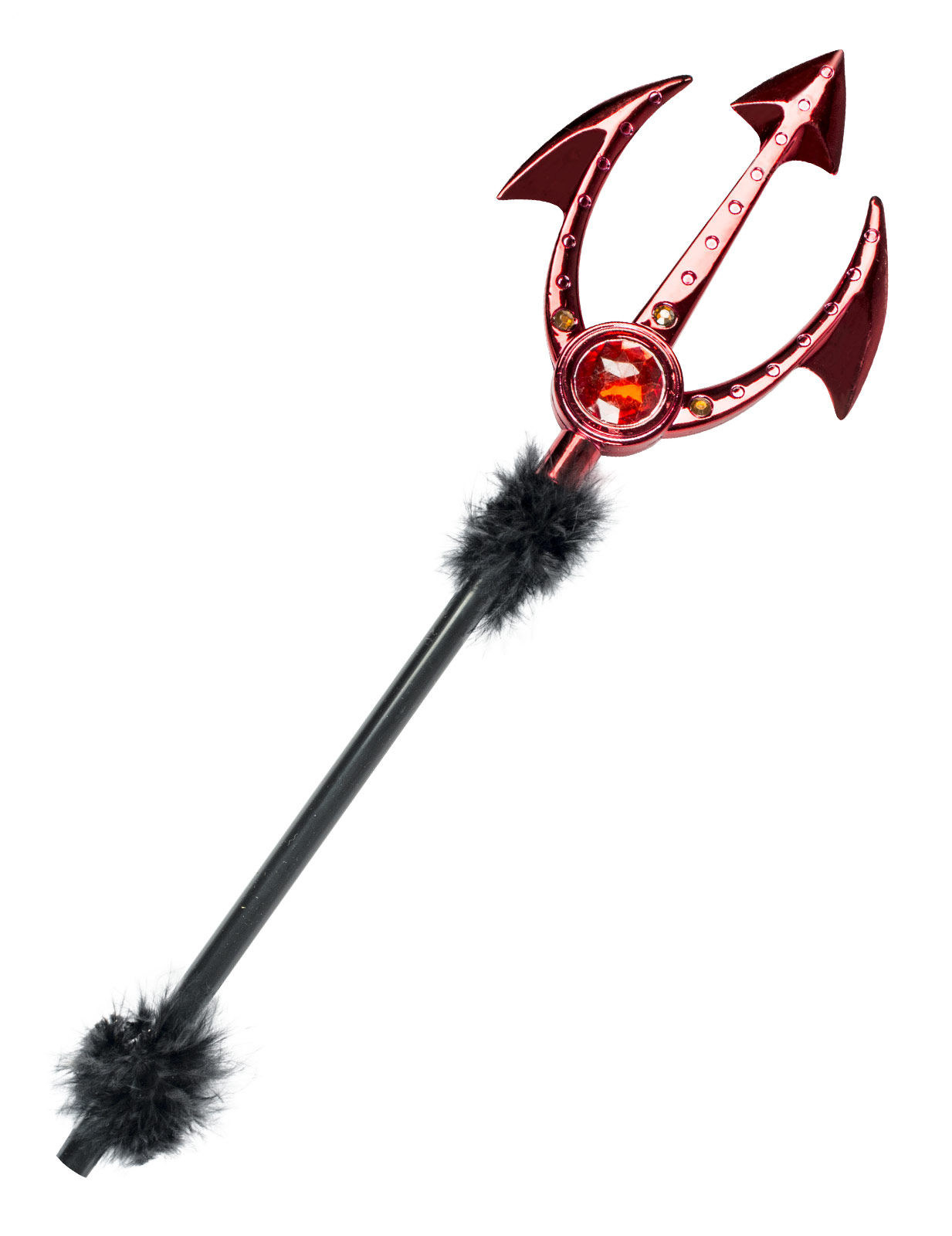 Trident pierre précieuse rouge