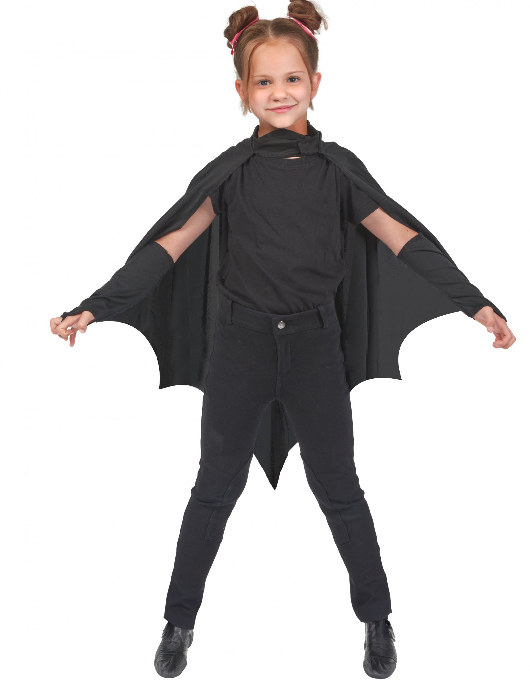 Cape vampire chauve-souris noir enfant Halloween