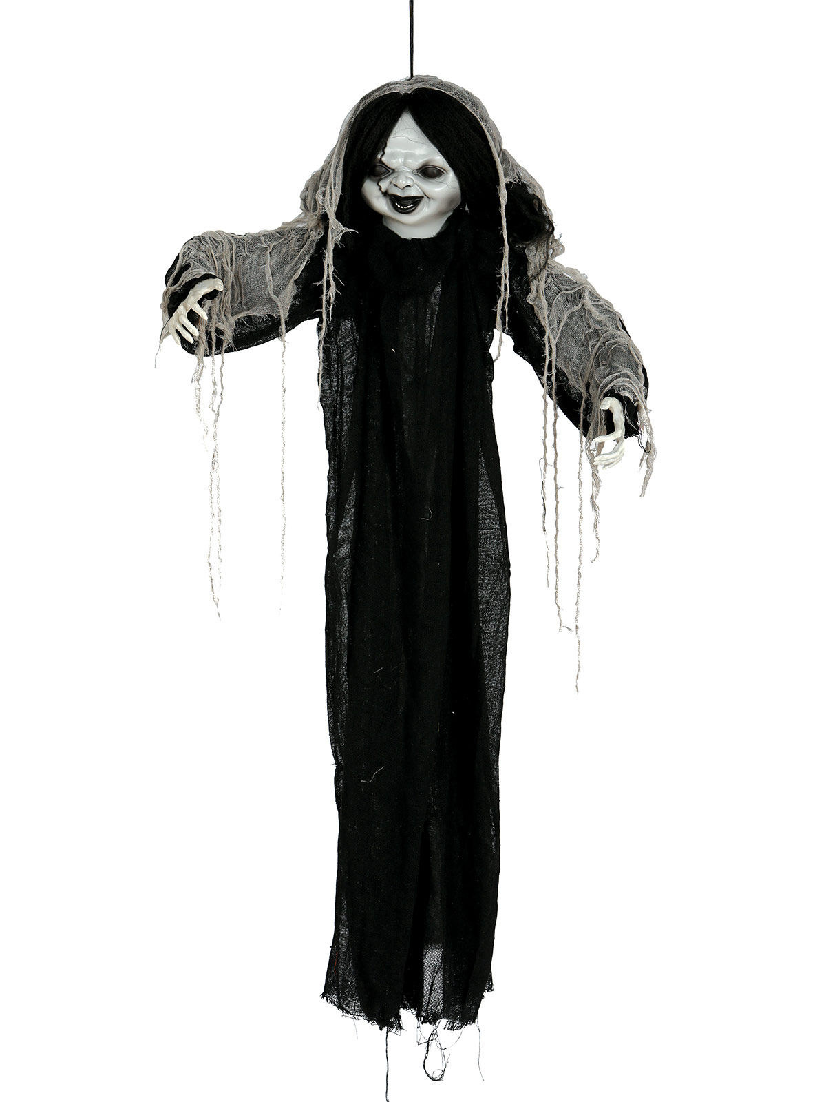 Décoration à accrocher Halloween poupée zombie 120cm