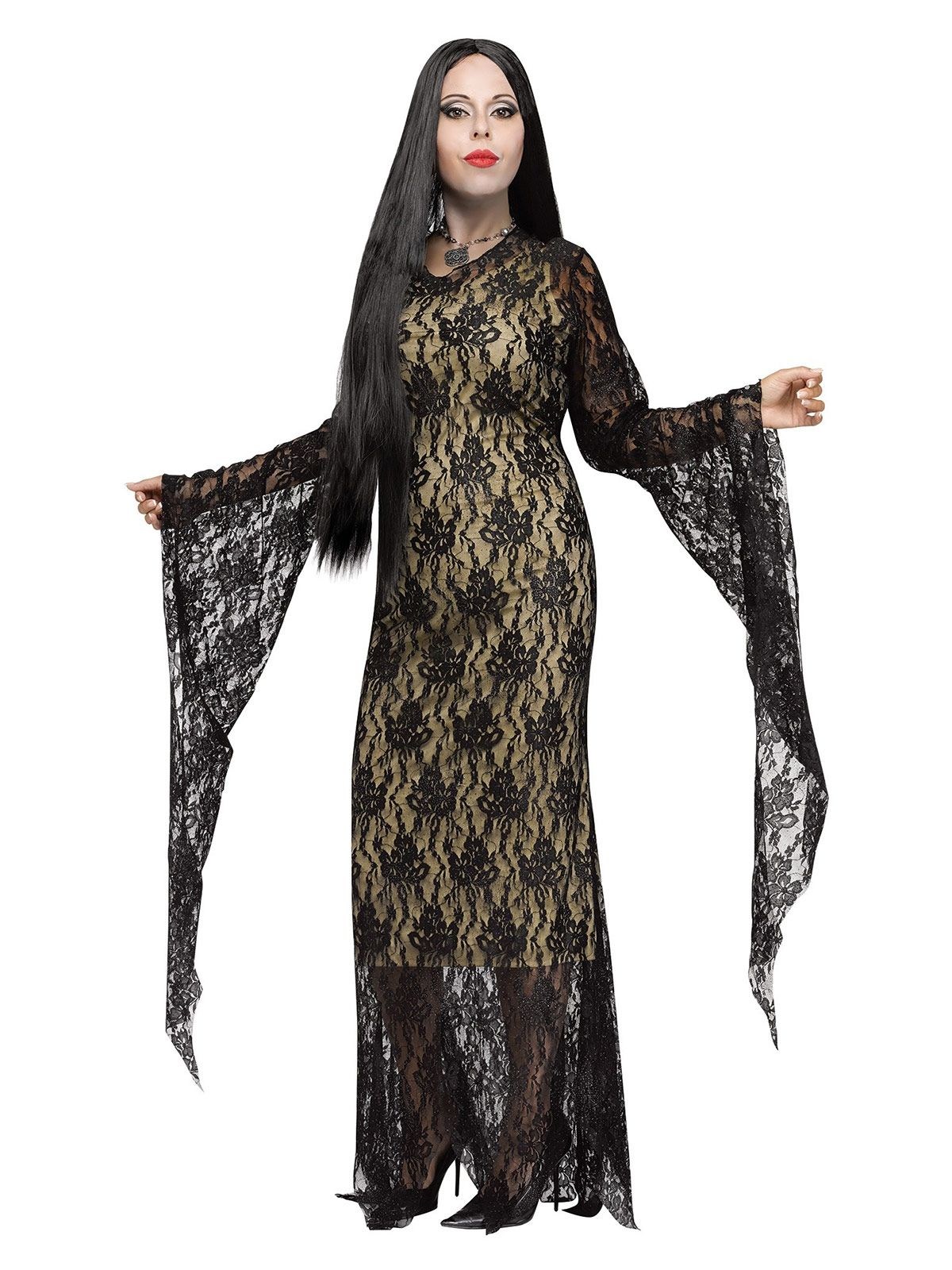 Elegant Gothic Halloween Ladies Costume Oversize black