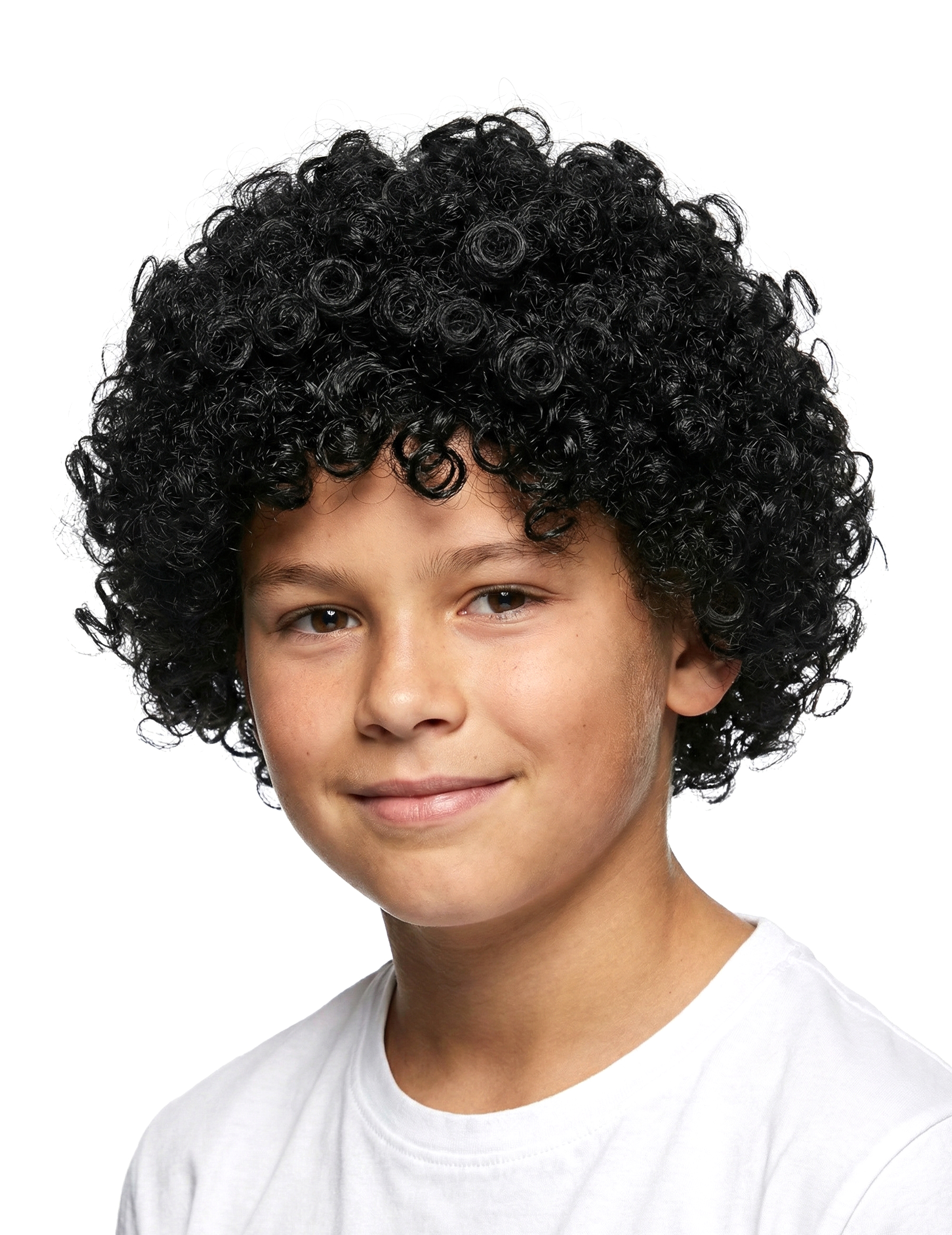 Perruque cheveux bouclés enfant noir